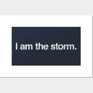 I am the storm. Posters and Art